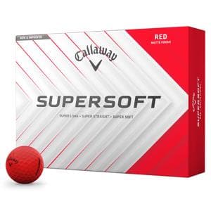 Callaway SuperSoft Matte Red Golf Balls
12 Balls