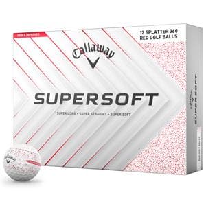 Callaway SuperSoft Splatter Red Golf Balls
12 Balls