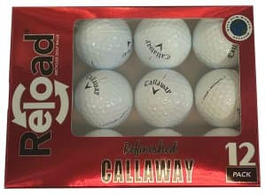 Callaway Chrome Soft 'Reload' Refinished Golf Balls - White Dozen