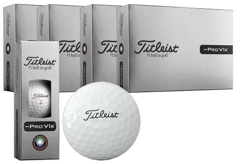 Titleist Pro V1x Left Dash Golf Balls - Loyalty Rewarded (4 For 3)