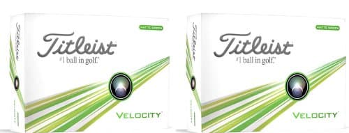 Titleist Velocity Golf Balls - Green (Two Dozen)