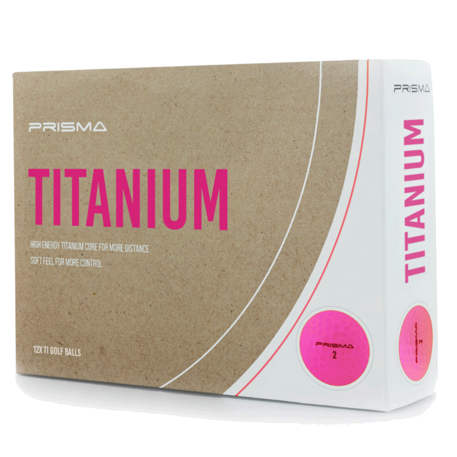 Masters Prisma Titanium Distance Golf Balls – Pink