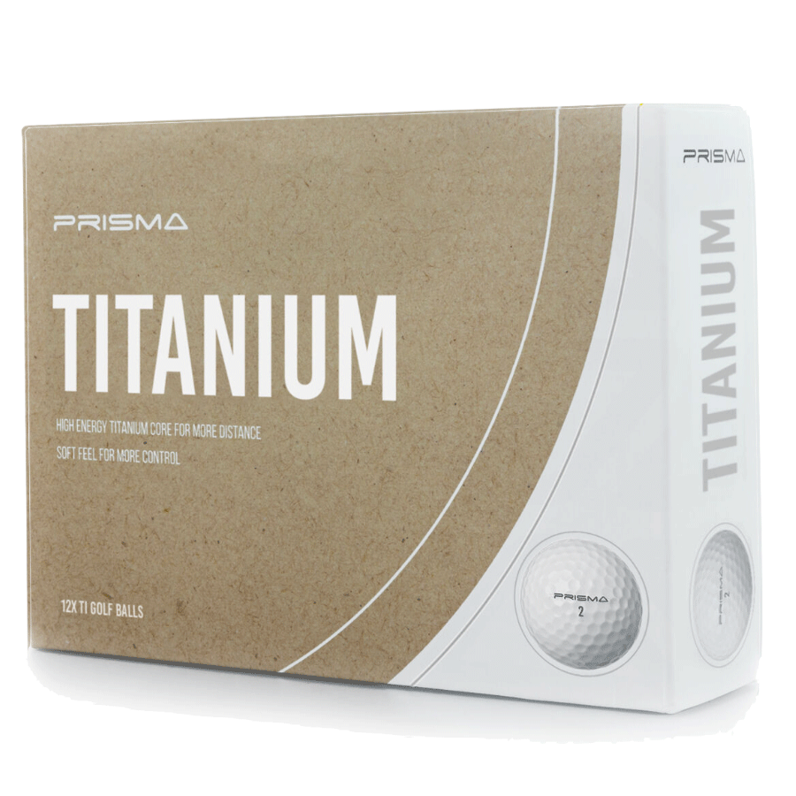 Masters Prisma Titanium Distance Golf Balls – White
