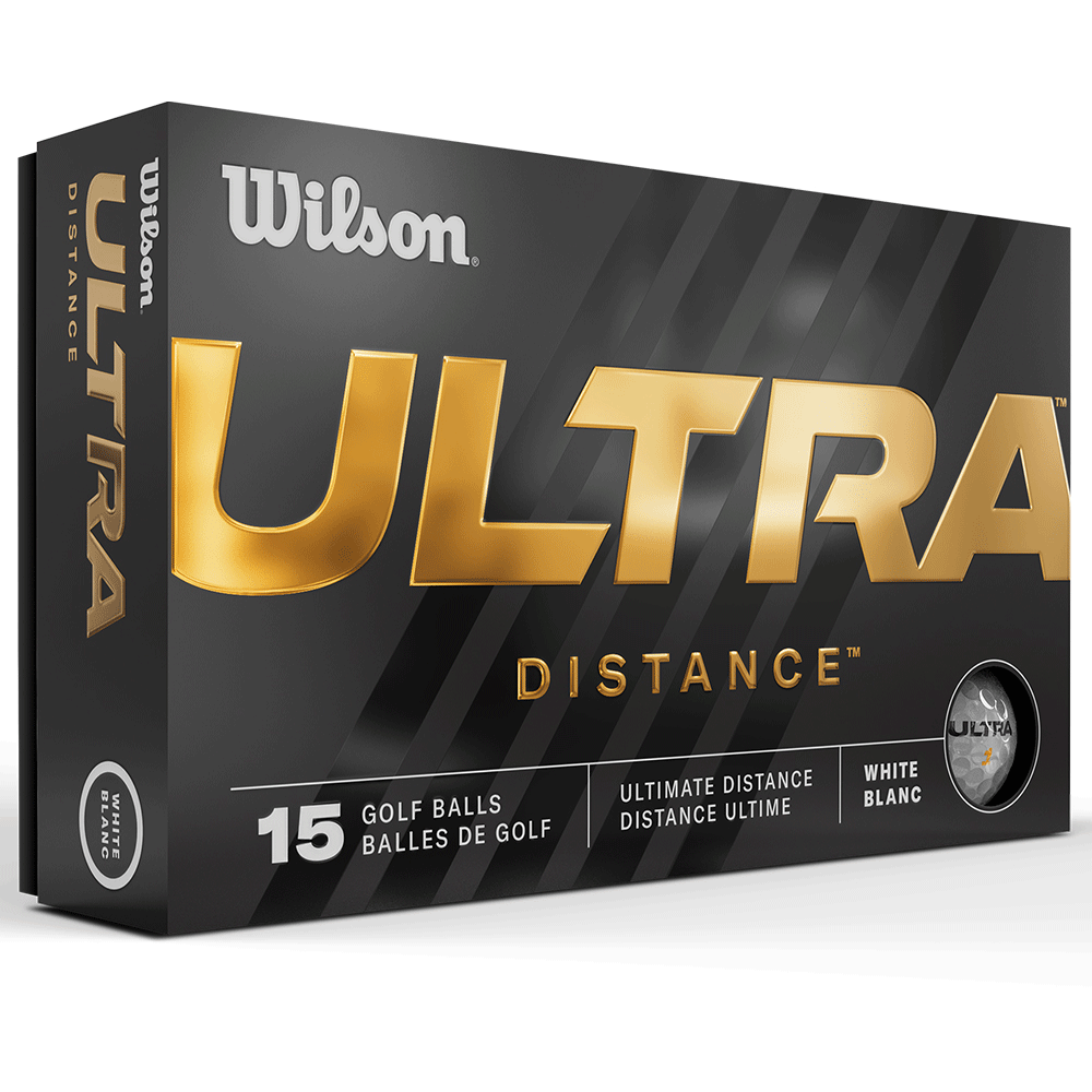 Wilson Ultra Distance Golf Balls – 15 Ball Pack / White