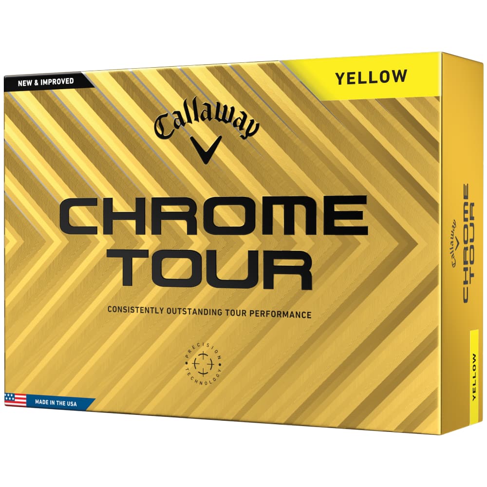 Callaway Chrome Tour Golf Balls – Yellow