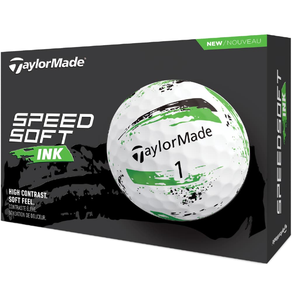 TaylorMade Speedsoft Ink Golf Balls – Green