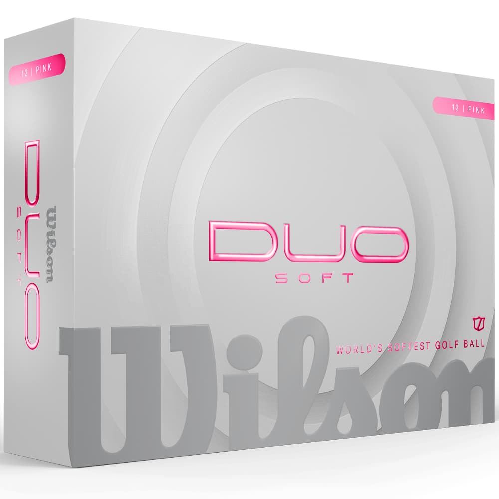 Wilson 2026 Duo Soft Golf Balls – Pink – Double Dozen