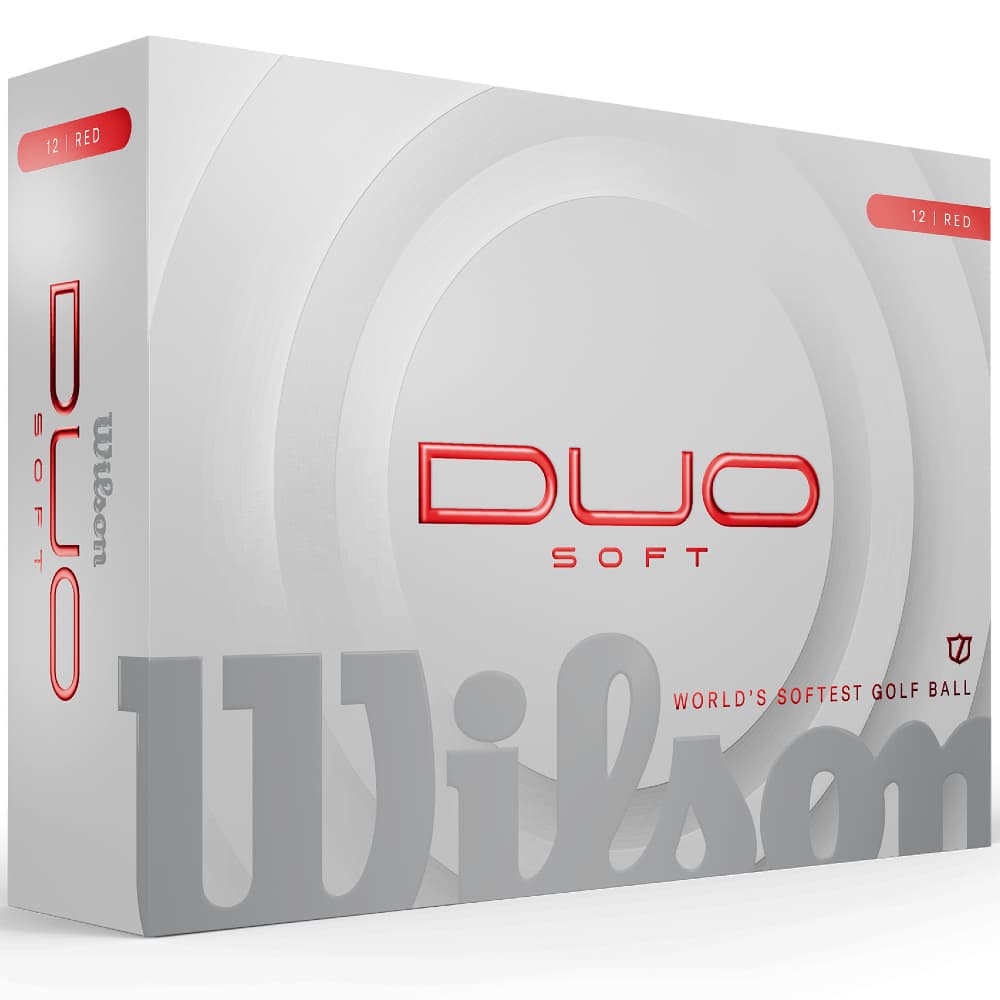 Wilson 2026 Duo Soft Golf Balls – Red – Double Dozen