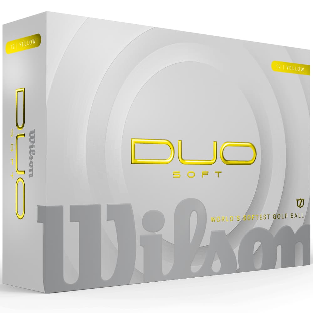 Wilson 2026 Duo Soft Golf Balls – Yellow – Double Dozen