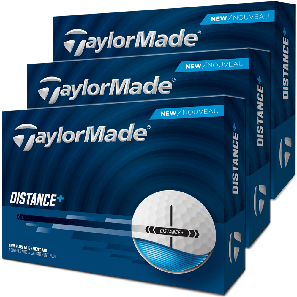 TaylorMade 2026 Distance+ Golf Balls – White – 3-FOR-2