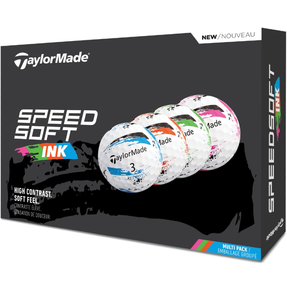 TaylorMade 2026 Speedsoft Ink Golf Balls – Multi