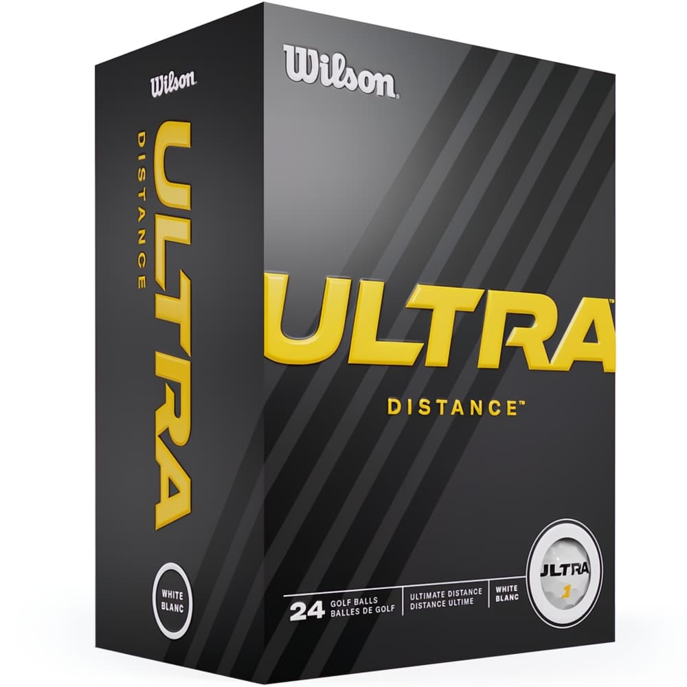 Wilson Ultra Distance Golf Balls – 24 Ball Pack / White