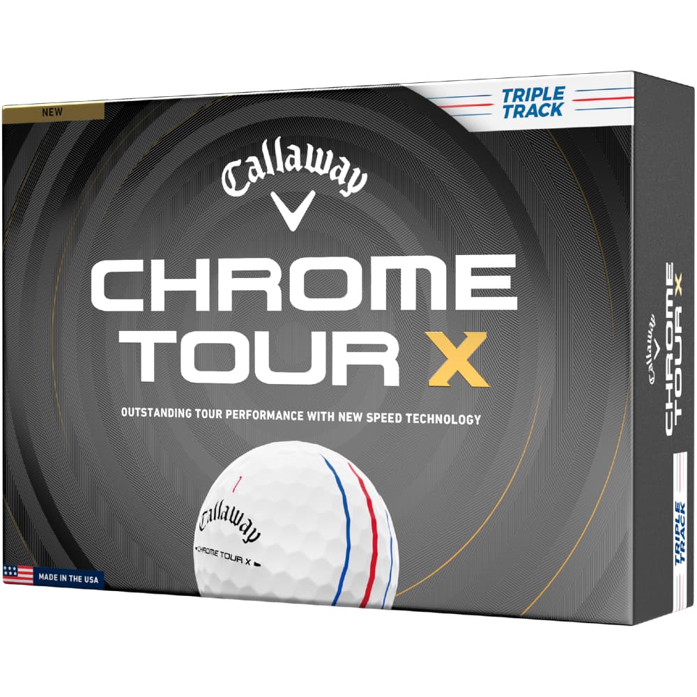Callaway 2026 Chrome Tour X Triple Track Golf Balls – White