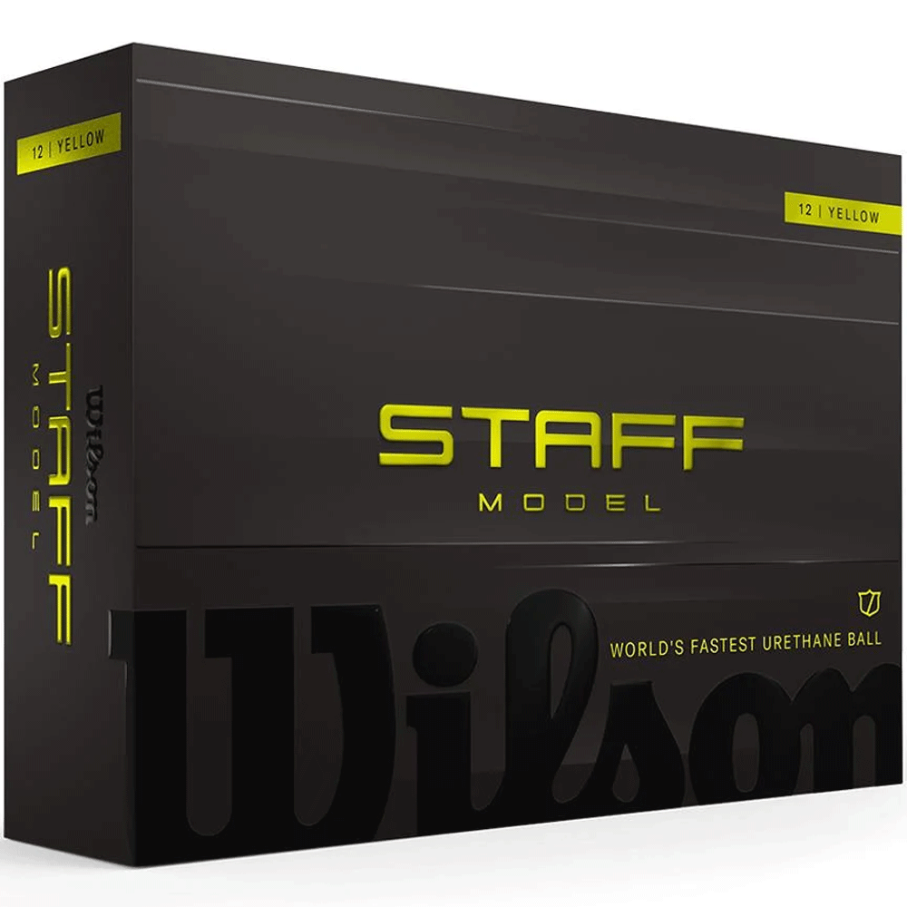 Wilson 2026 Staff Model Golf Balls – Yellow