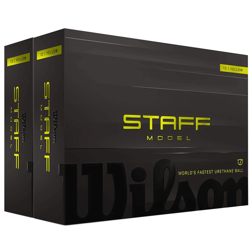 Wilson 2026 Staff Model Golf Balls / Double Dozen – Yellow