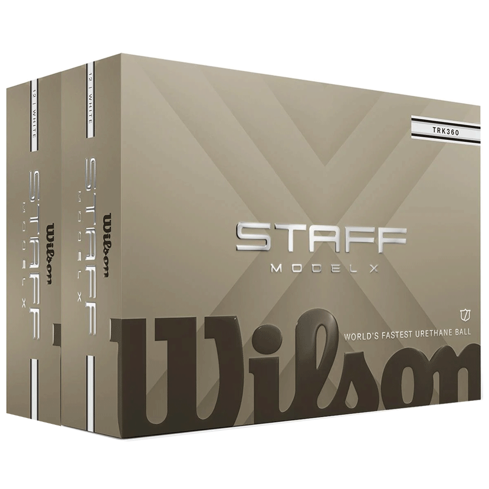 Wilson 2026 Staff Model X Trk360 Golf Balls / Double Dozen – White