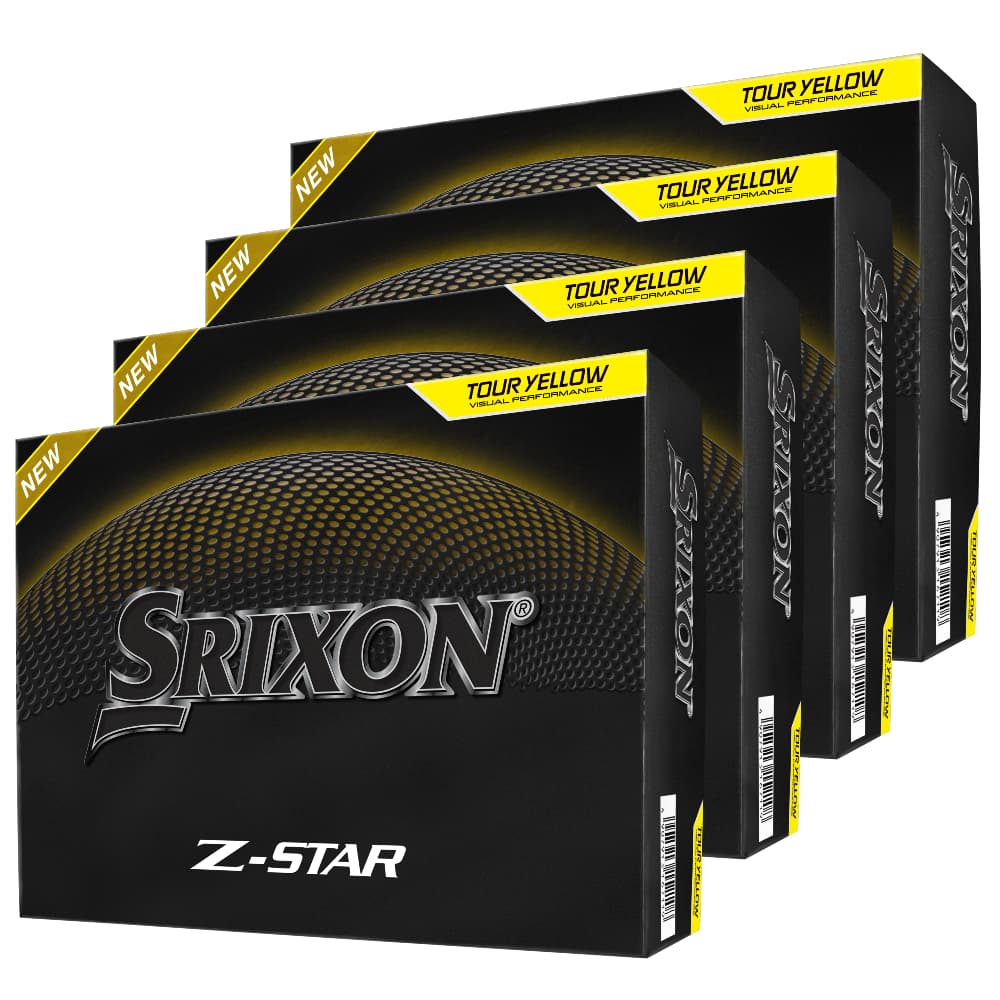 Srixon 2026 Z-star Golf Balls – Yellow – 4 For 3 Personalised