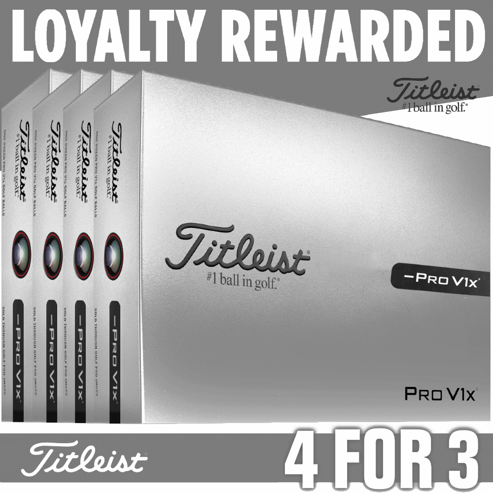 Titleist 2026 Pro V1X Left Dash Golf Balls – White – 4 For 3 Loyalty Rewarded