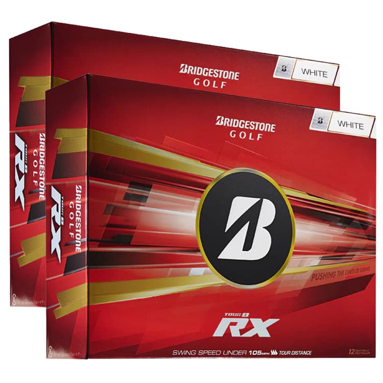 Bridgestone Tour B RX Golf Balls (Double Dozen) White