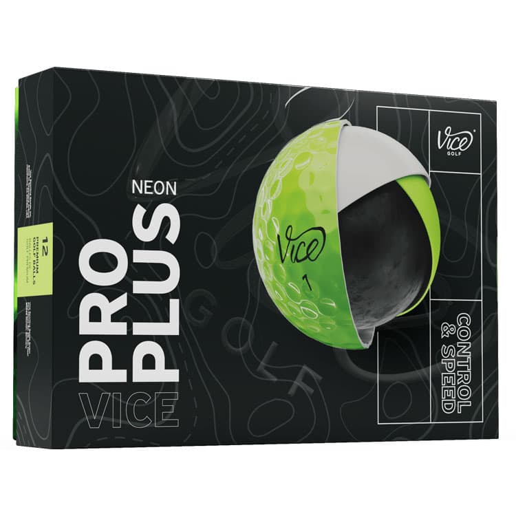 Vice Pro Plus Golf Balls Neon Lime