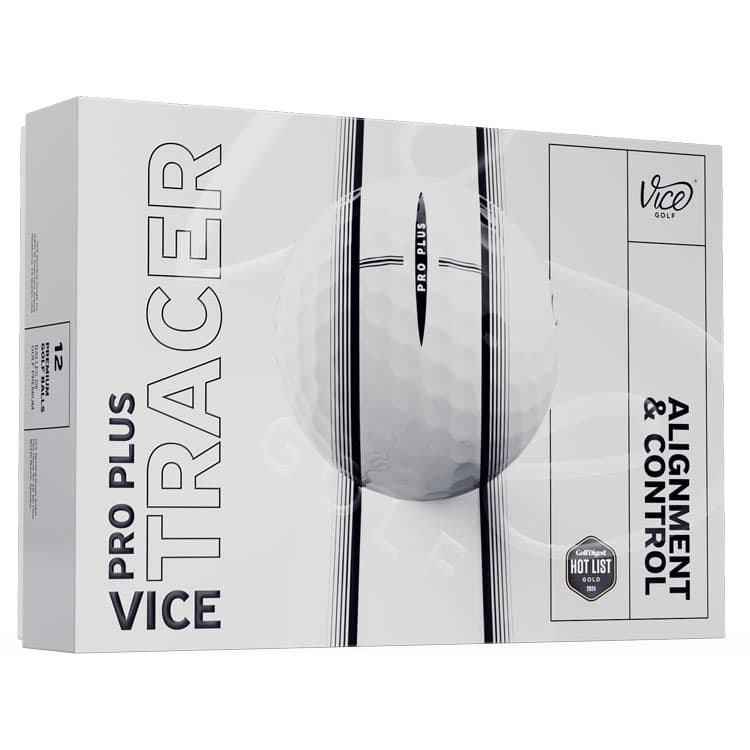 Vice Pro Plus Tracer Golf Balls White