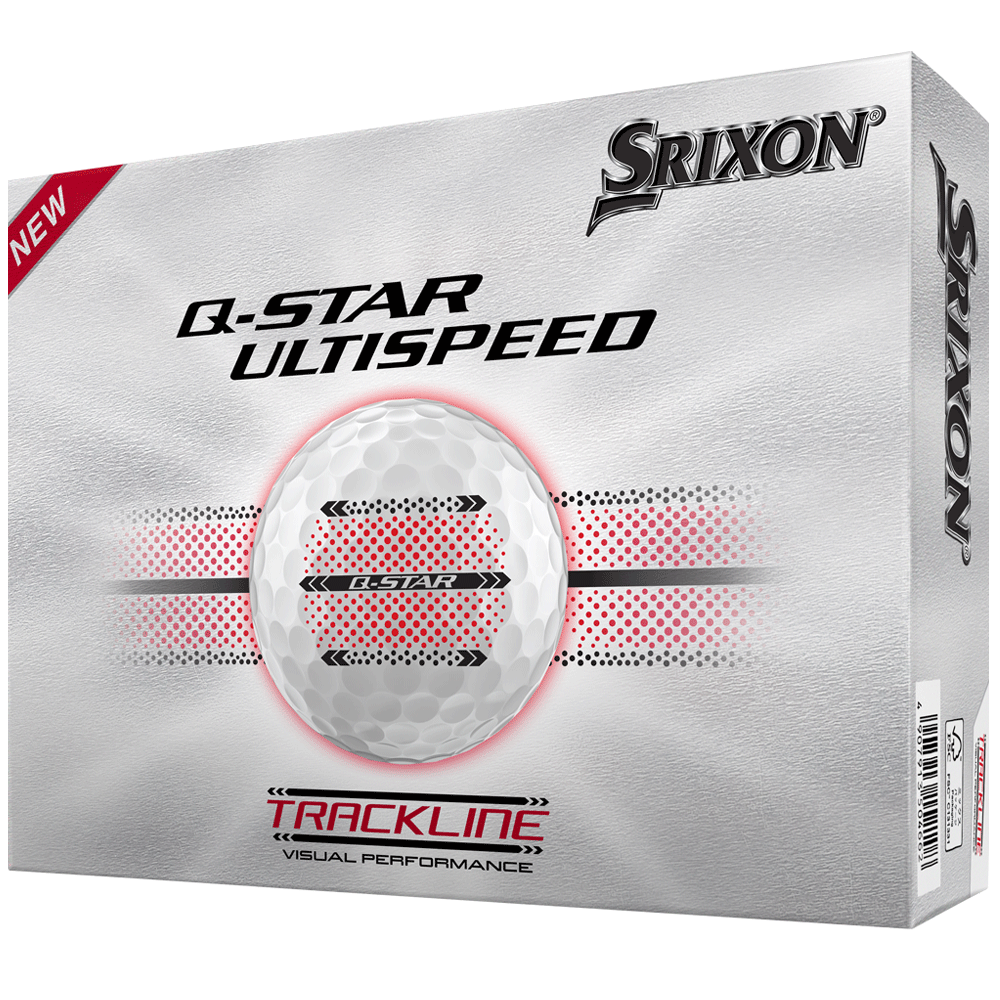 Srixon 2026 Q-star Ultispeed Trackline Golf Balls – White